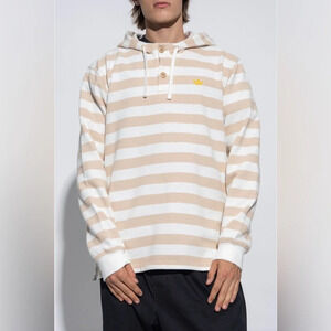 Adidas originals nice knitted stripped hoodie size medium 100% cotton
